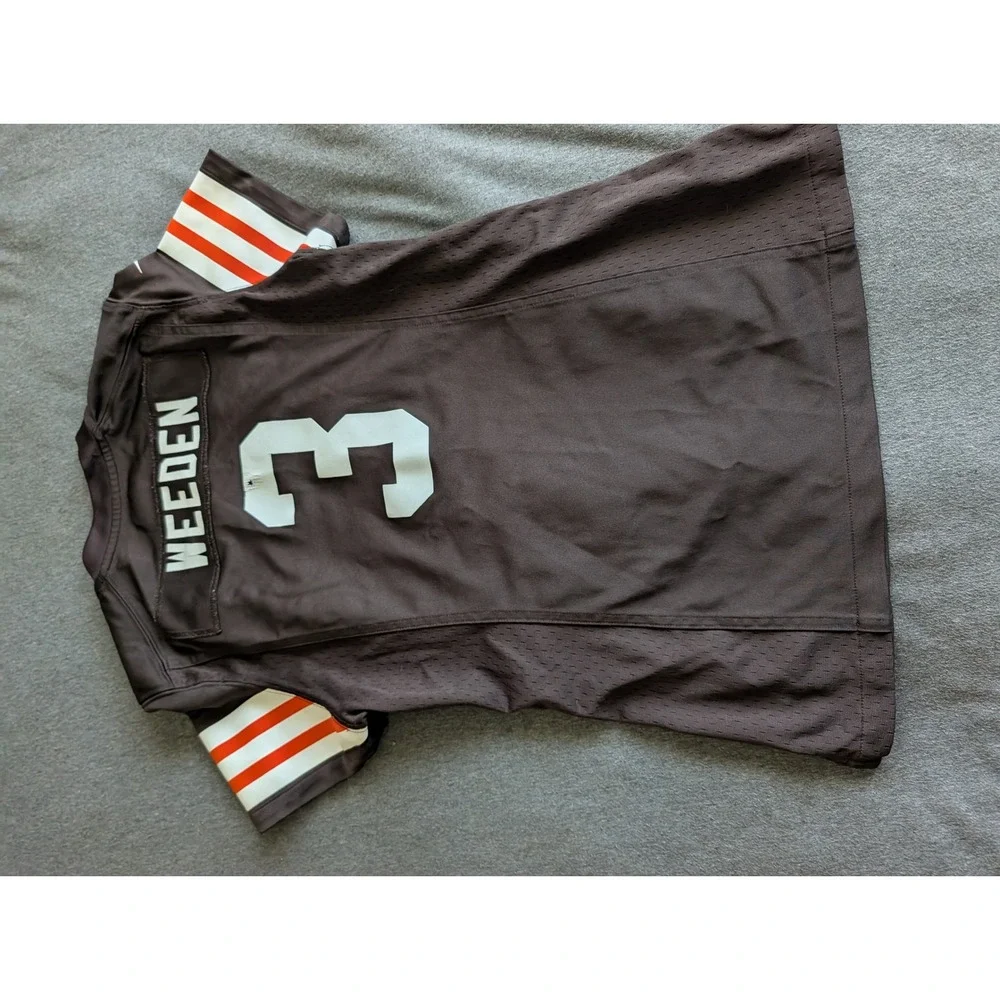 Nike NFL Cleveland Browns Brandon Weeden 3 Jersey Brown Womens Small